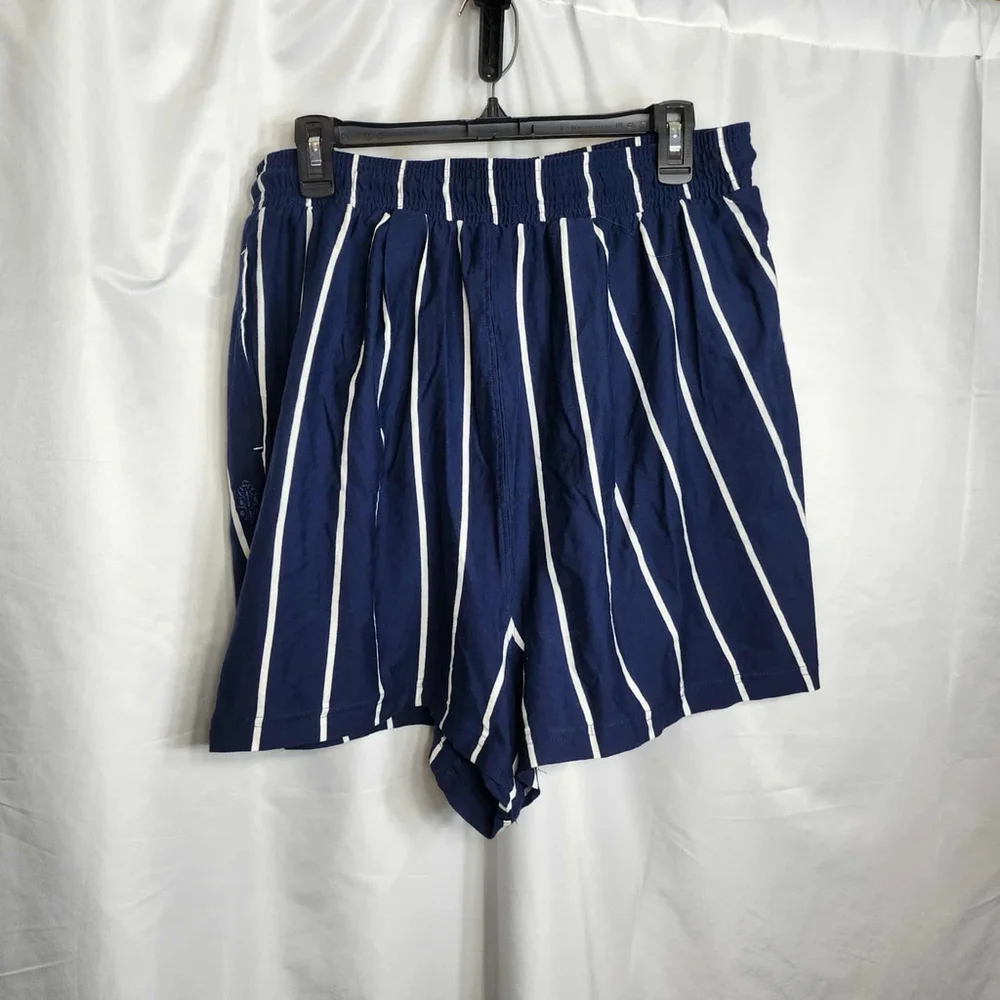 Free People Off Duty Set Top & Shorts Set Size L Navy Casual Lightweight Pockets